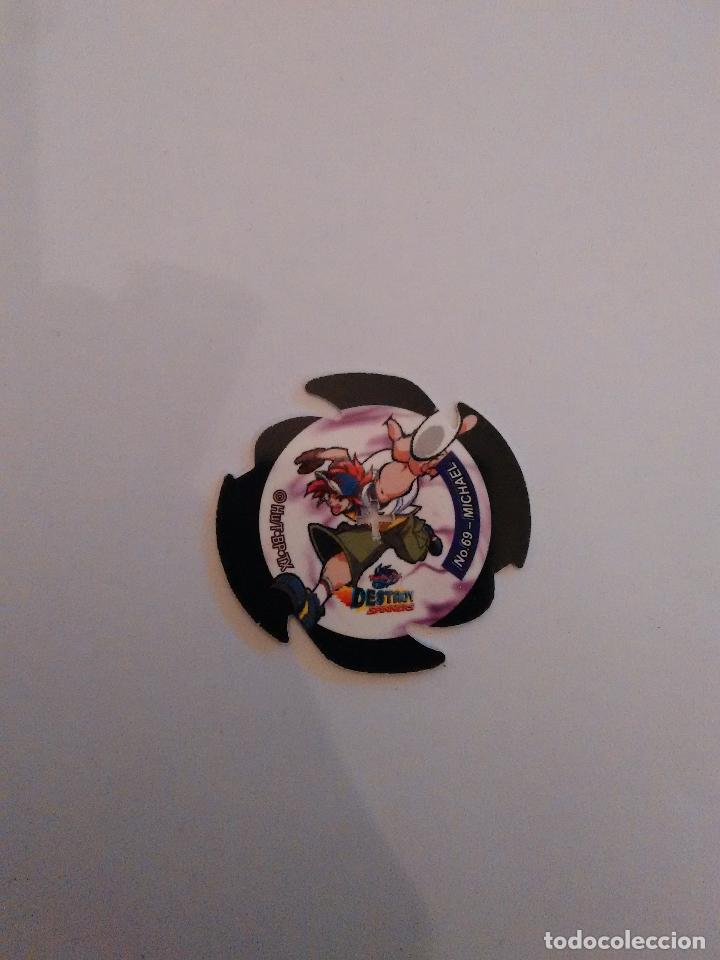 Coleccionismo cromos antiguos: N&ordm; 69 MICHAEL Y TRYGLE - TAZO DESTROY SPINNERS - Foto 1