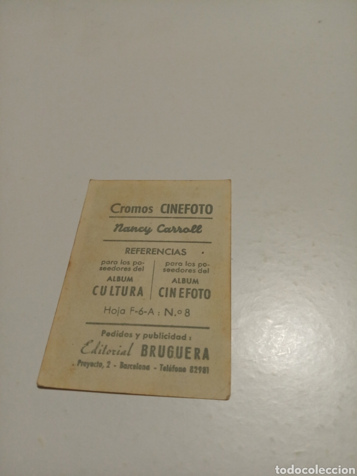 Coleccionismo cromos antiguos: Cromos cinefoto Nancy Carroll - Foto 2