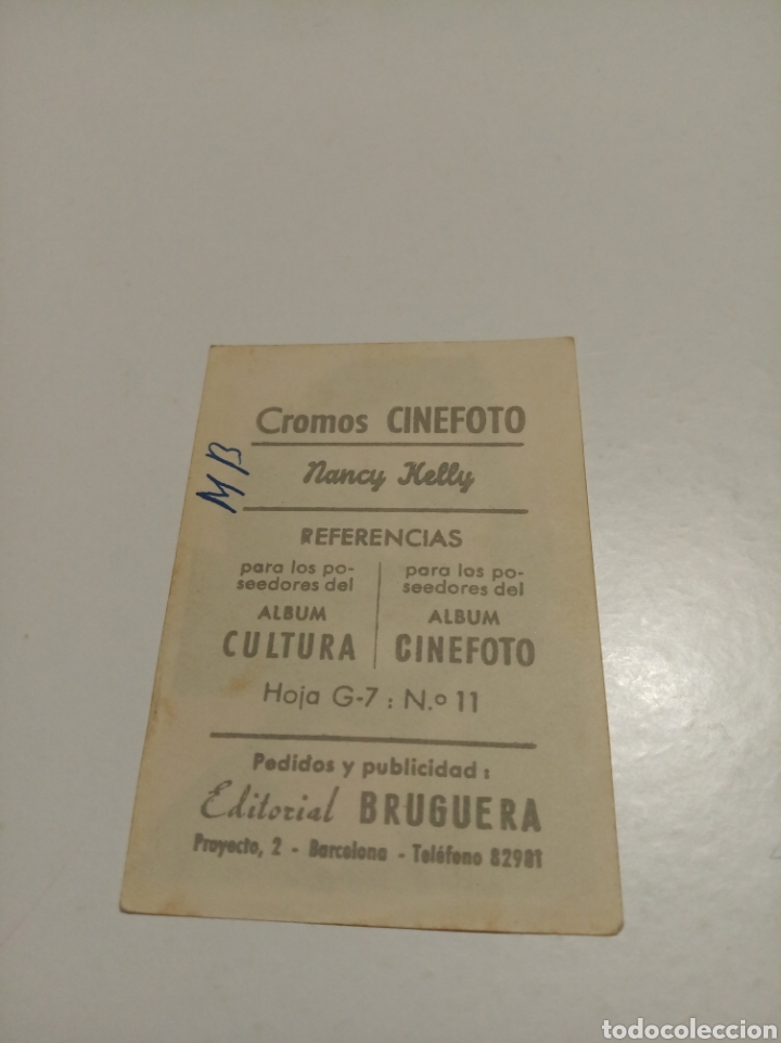 Coleccionismo cromos antiguos: Cromos cinefoto Nancy Kelly - Foto 2