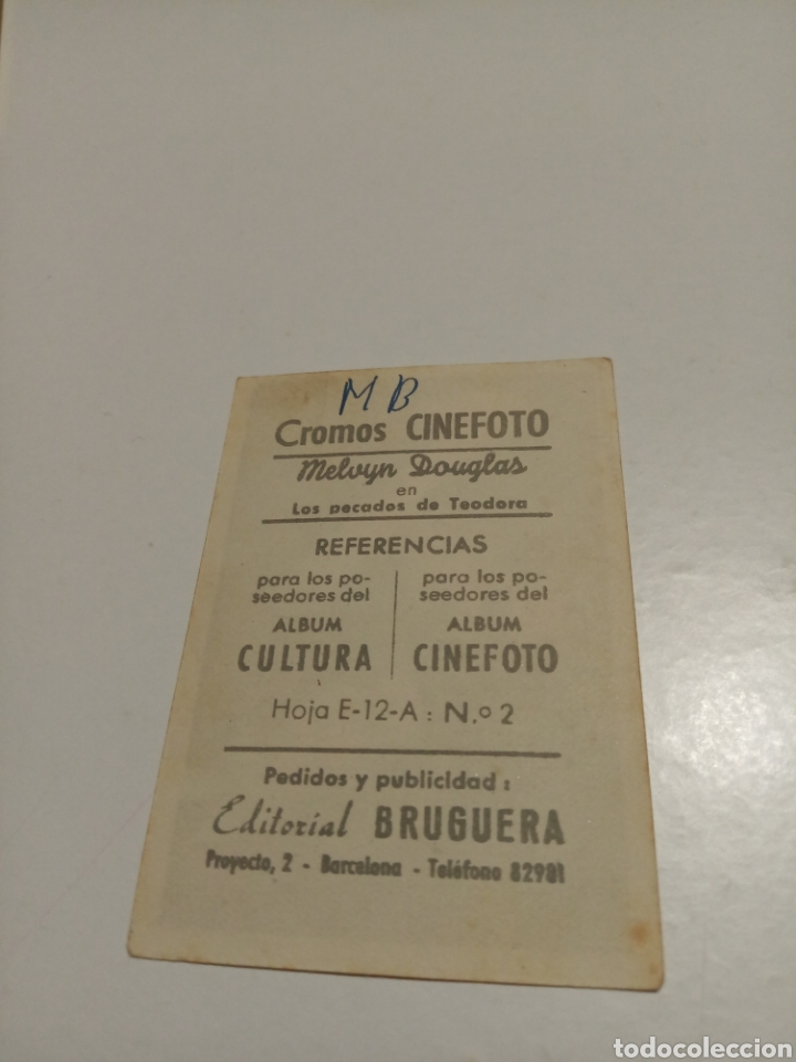 Coleccionismo cromos antiguos: Melvyn Douglas cromos cinefoto - Foto 2