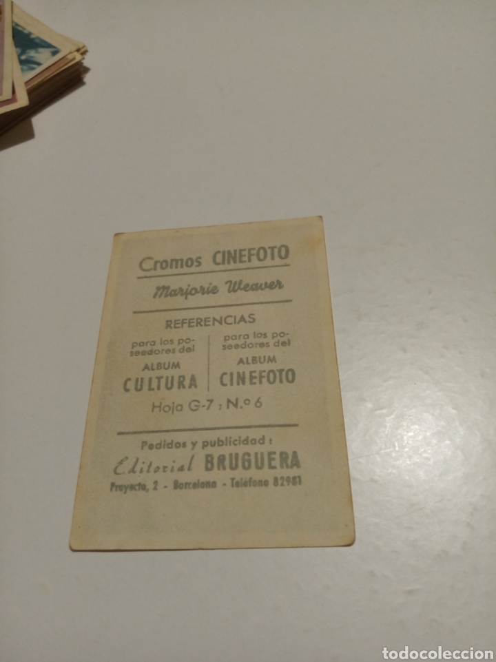 Coleccionismo cromos antiguos: Marjorie weaver cromos cine - Foto 2