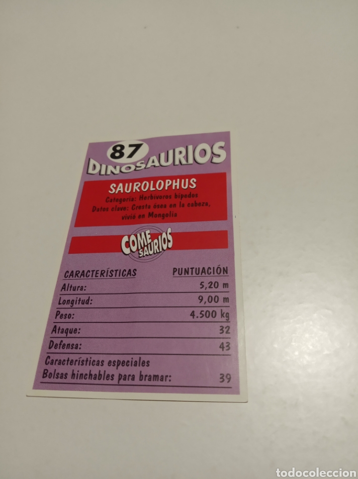 Coleccionismo cromos antiguos: Cromos dinosaurios - Foto 2