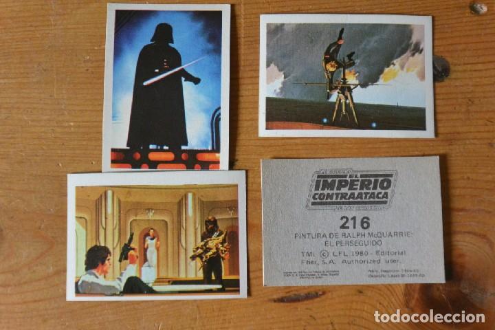 Coleccionismo cromos antiguos: LOTE 100 CROMOS ALBUM IMPERIO CONTRA ATACA, SE VENDEN SUELTOS 2 EURO/UNIDAD
