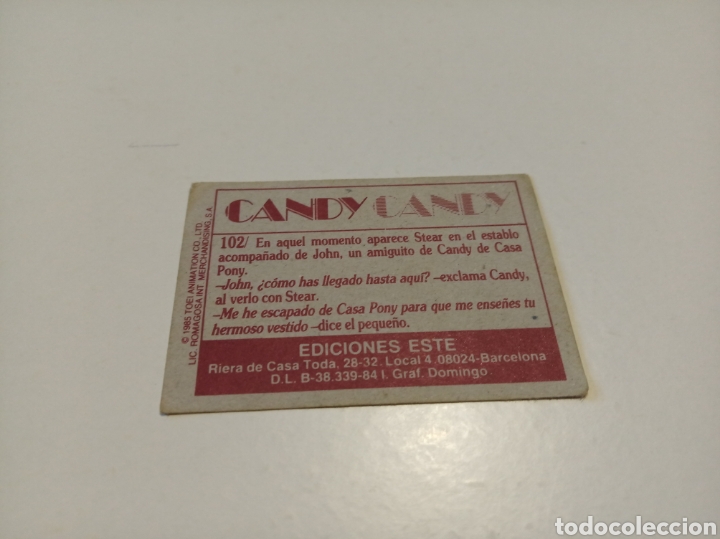 Coleccionismo cromos antiguos: Candy Candy 1985 - Foto 2