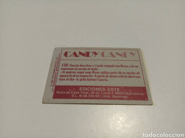 Coleccionismo cromos antiguos: Candy Candy n158 - Foto 2
