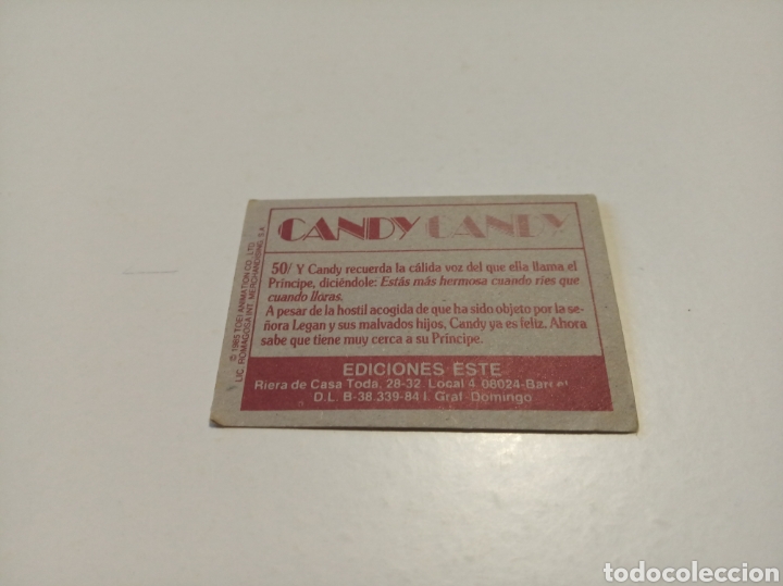 Coleccionismo cromos antiguos: Candy Candy n50 - Foto 2