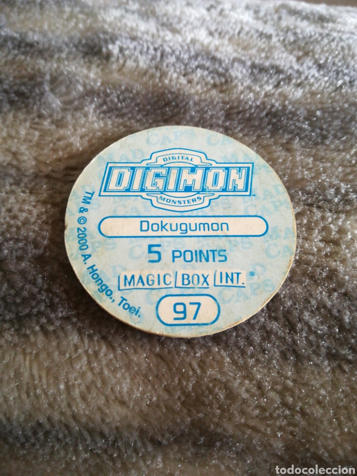 Coleccionismo cromos antiguos: Tazo N&deg; 97 Digimon 2000 digital monsters magic box int - Foto 2