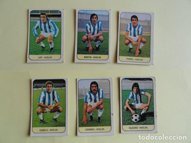 Colecionismo Cromos antigos: 6 CROMOS R. DE HUELVA. LIGA 78/79. EDICIONES ESTE.