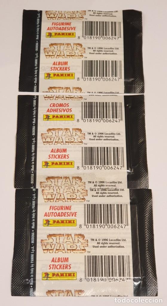 Coleccionismo cromos antiguos: STAR WARS CROMOS. SOBRES SIN ABRIR. PANINI 1996 - Foto 2