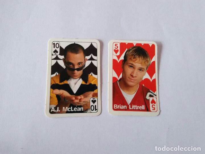 Coleccionismo Cromos antiguos: A.J. MCLEAN Y BRIAN LITTRELL (BSB, BACK STREET BOYS) - LOTE 2 MINI CARTAS REVISTA SUPER POP A&Ntilde;OS 90