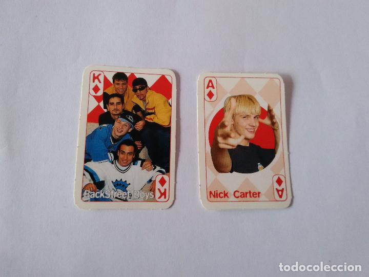 Coleccionismo Cromos antiguos: BSB, BACK STREET BOYS Y NICK CARTER AS CORAZONES ROJO - LOTE 2 MINI CARTAS REVISTA SUPER POP A&Ntilde;OS 90