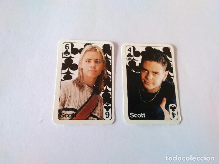 Coleccionismo Cromos antiguos: SCOTT GRUPO FIVE 4 TR&Eacute;BOL NEGRO Y SCOTT THE MOFFATTS - LOTE 2 MINI CARTAS REVISTA SUPER POP A&Ntilde;OS 90