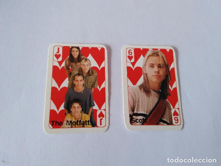Coleccionismo Cromos antiguos: THE MOFFATTS J CORAZONES ROJO Y SCOTT 6 CORAZONES ROJO: LOTE 2 MINI CARTAS REVISTA SUPER POP A&Ntilde;OS 90