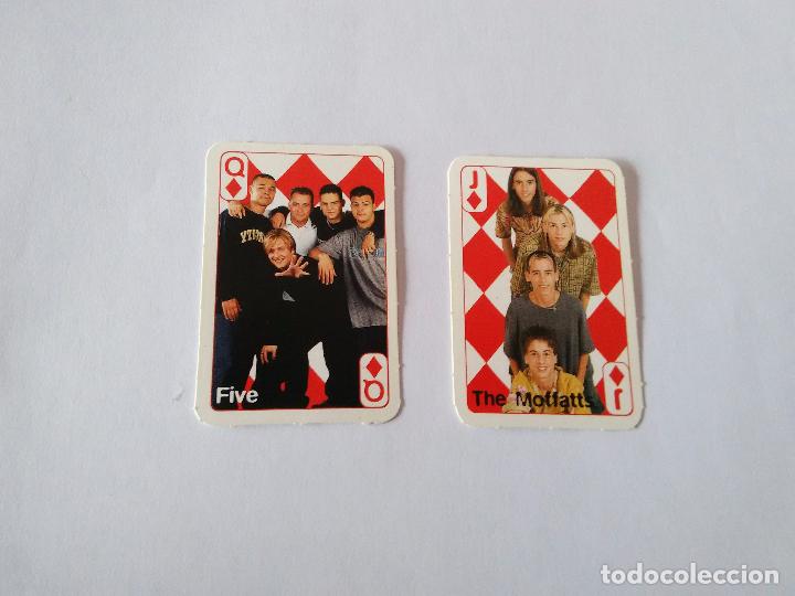 Coleccionismo Cromos antiguos: THE MOFFATTS J ROMBOS ROJO Y GRUPO FIVE Q ROMBOS ROJO - LOTE 2 MINI CARTAS REVISTA SUPER POP A&Ntilde;OS 90