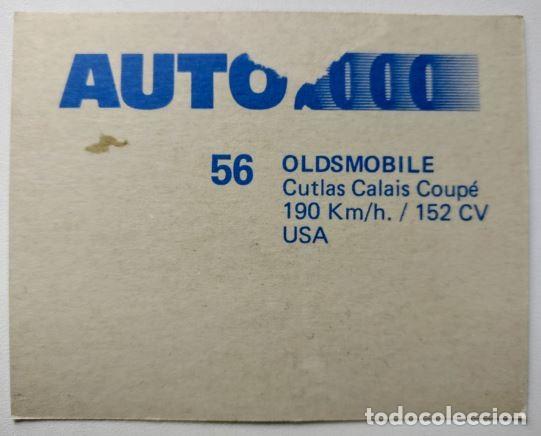 Coleccionismo cromos antiguos: COMICROMO - AUTO 2000 - N&ordm; 56 - OLDSMOBILE Cutlas Calais Coupe - Foto 2