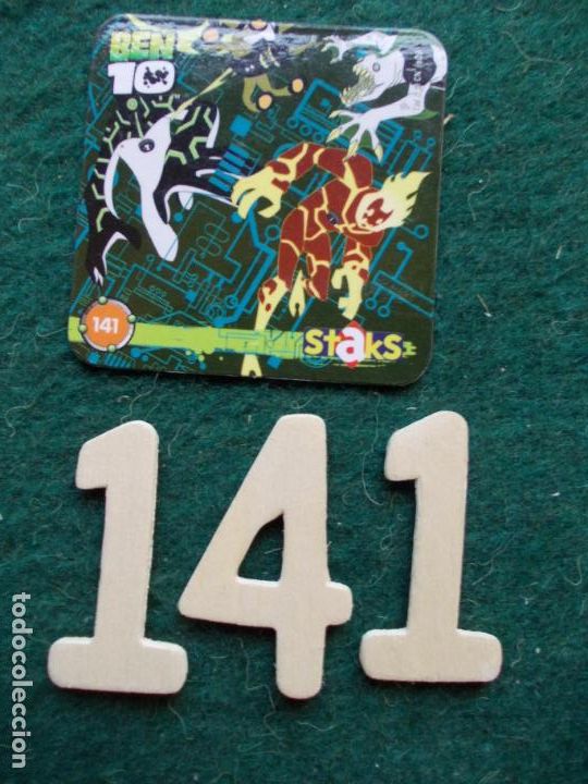 Coleccionismo cromos antiguos: Cromo magnetico Ben 10 n&ordm; 141 - Foto 1
