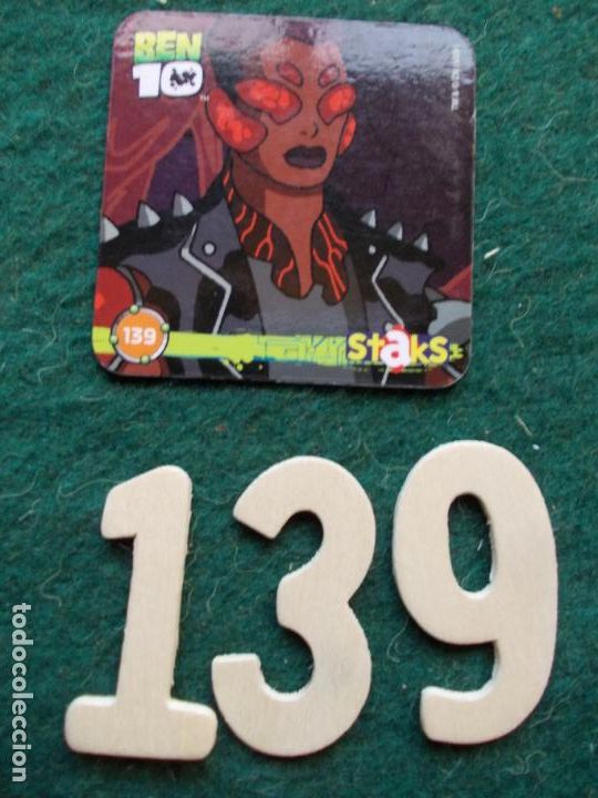 Coleccionismo cromos antiguos: Cromo magnetico Ben 10 n&ordm; 139 - Foto 1