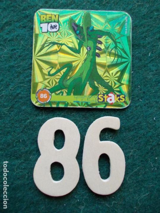 Coleccionismo cromos antiguos: Cromo magnetico Ben 10 n&ordm; 86 - Foto 1