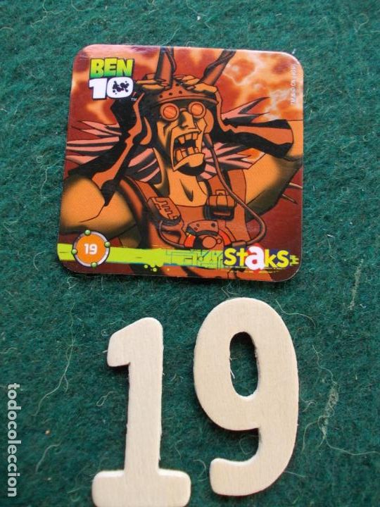 Coleccionismo cromos antiguos: Cromo magnetico Ben 10 n&ordm; 19 - Foto 1