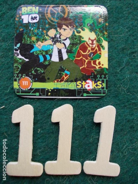 Coleccionismo cromos antiguos: Cromo magnetico Ben 10 n&ordm; 111 - Foto 1