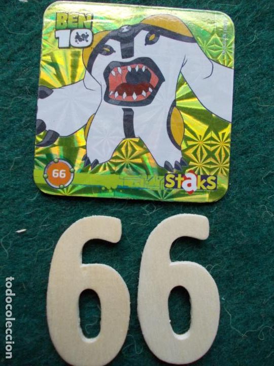 Coleccionismo cromos antiguos: Cromo magnetico Ben 10 n&ordm; 66 - Foto 1