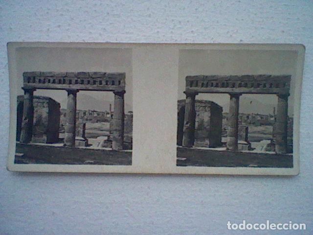Coleccionismo cromos antiguos: ITALIA POMPEYA FOTO ESTEROSCOPICO SERIE I N&ordm; 170 CROMO SOBADO 7,7 X 3,2 CMS