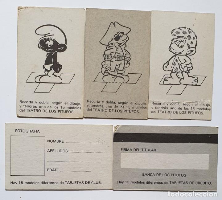 Coleccionismo cromos antiguos: LOS PITUFOS. TARJETAS, TEATRO, CROMOS - Foto 2