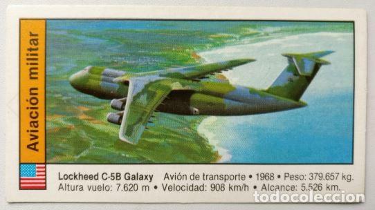 Coleccionismo cromos antiguos: CUSCO - AVIONES (1989) - N&ordm; 126 - Lockheed C-5B Galaxy - Foto 1