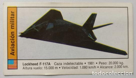 Coleccionismo cromos antiguos: CUSCO - AVIONES (1989) - N&ordm; 127 - Lockheed F-117A - Foto 1