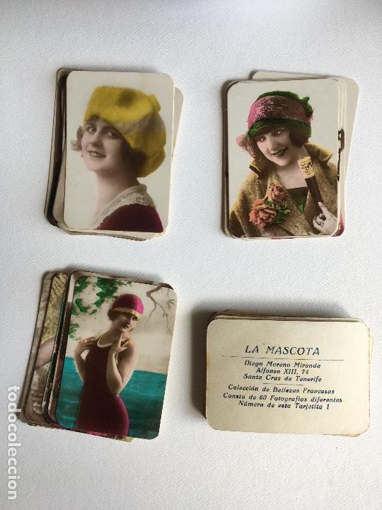 Collectable Antique Stickers: Colecci&oacute;n de bellezas francesas. La Mascota.