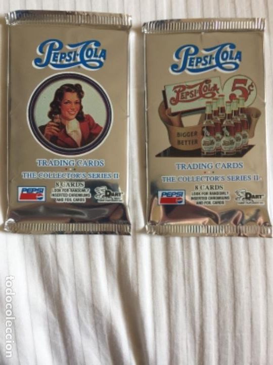 Coleccionismo Cromos antiguos: 2 SOBRES SIN ABRIR PEPSI 1995 16 CROMOS
