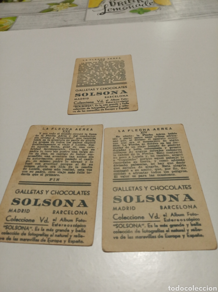 Coleccionismo cromos antiguos: La flecha a&eacute;rea Cromos chocolates solsona - Foto 2