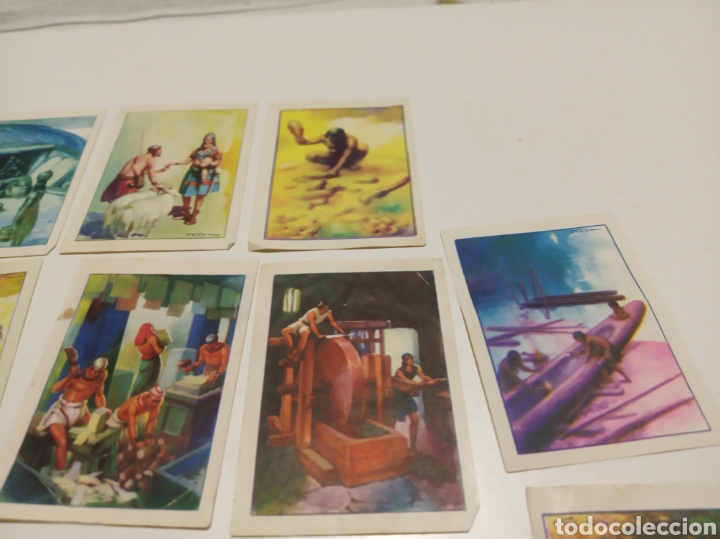 Coleccionismo cromos antiguos: Chocolates Sultana cromos historia del progreso humano - Foto 3