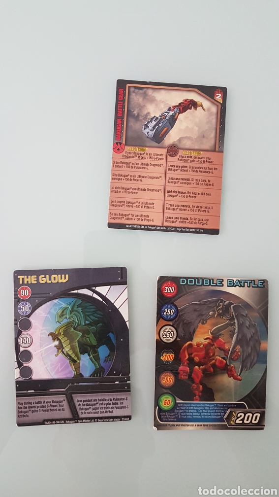 Coleccionismo cromos antiguos: Lote 3 cartas Bakugan - Foto 1