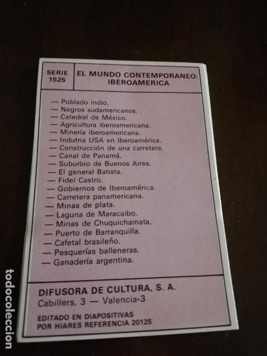 Collezionismo Figurine antiche: DIFUSORA DE CULTURA. SERIE 1525. EL MUNDO CONTEMPORANEO : IBEROAMERICA. COMPLETA. VER FOTOS.