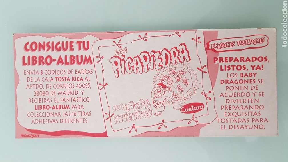 Coleccionismo cromos antiguos: Cromo Cu&eacute;tara Los Picapiedras - Foto 2