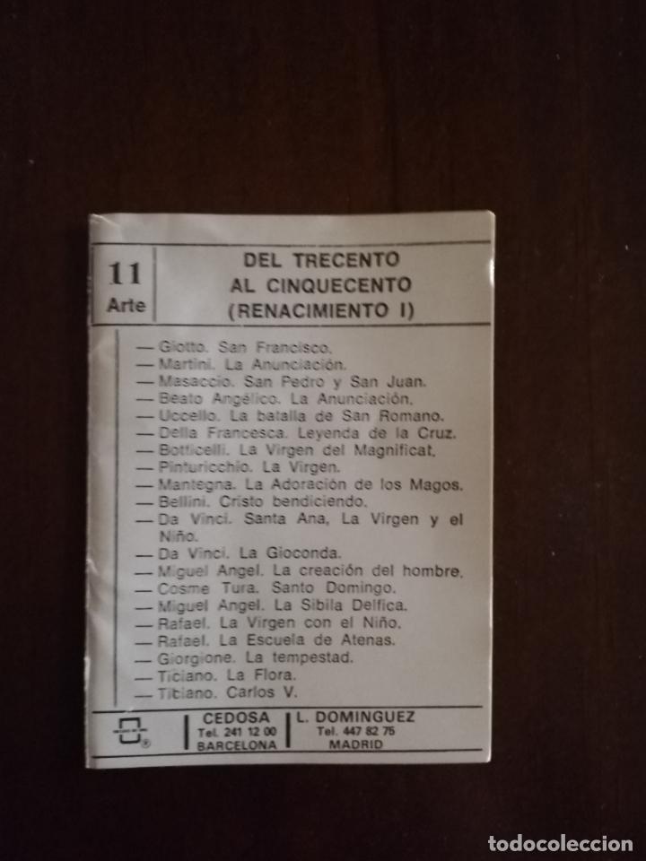 Coleccionismo Cromos antiguos: CROMOS. CEDOSA. DEL TRECENTO AL CINQUECENTO, RENACIMIENTO I. ARTE 11. COMPLETA. VER FOTOS.