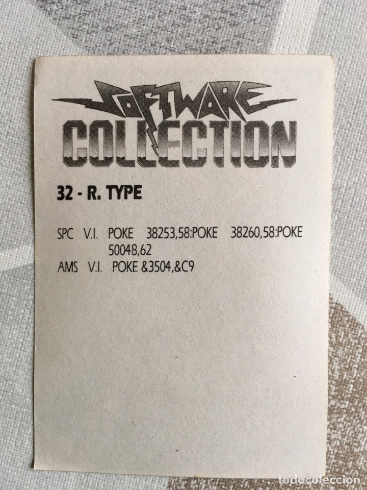 Coleccionismo cromos antiguos: SOFTWARE COLLECTION - N&Uacute;MERO 32 R TYPE - Foto 2