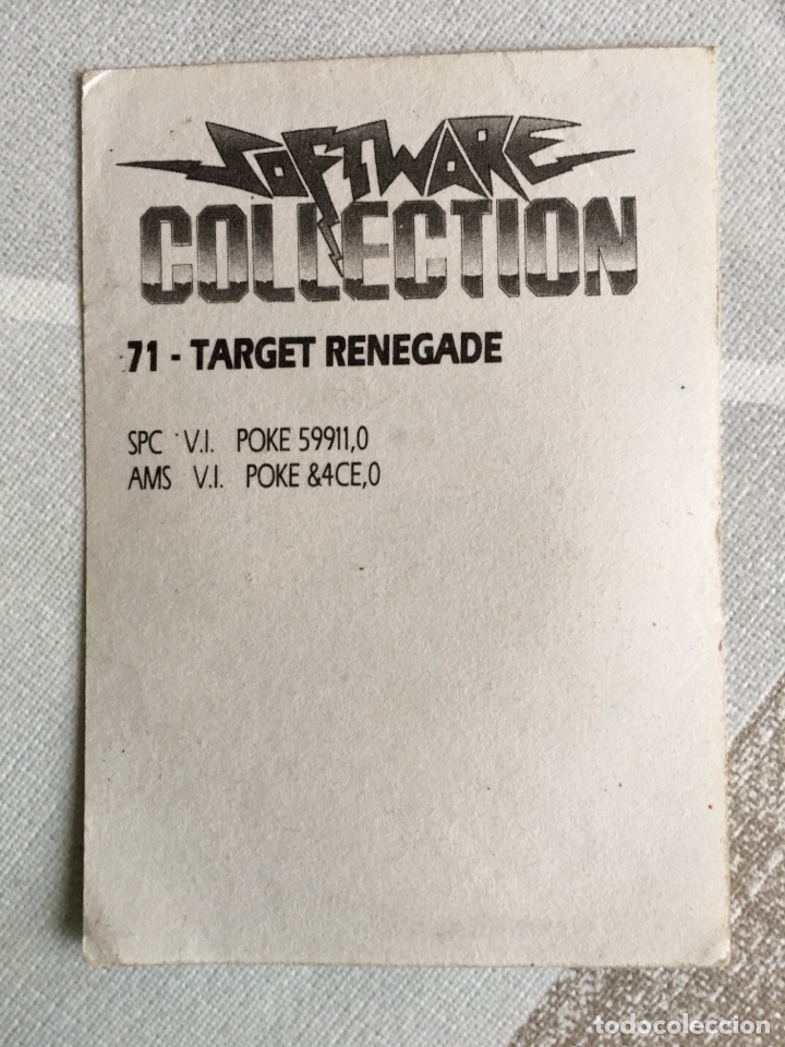 Coleccionismo cromos antiguos: SOFTWARE COLLECTION - N&Uacute;MERO 71 TARGET RENEGADE - Foto 2