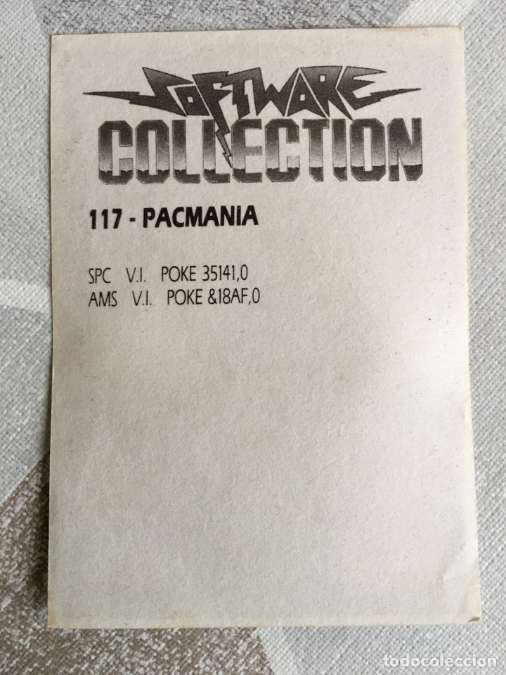 Coleccionismo cromos antiguos: SOFTWARE COLLECTION - N&Uacute;MERO 117 PACMANIA - Foto 2