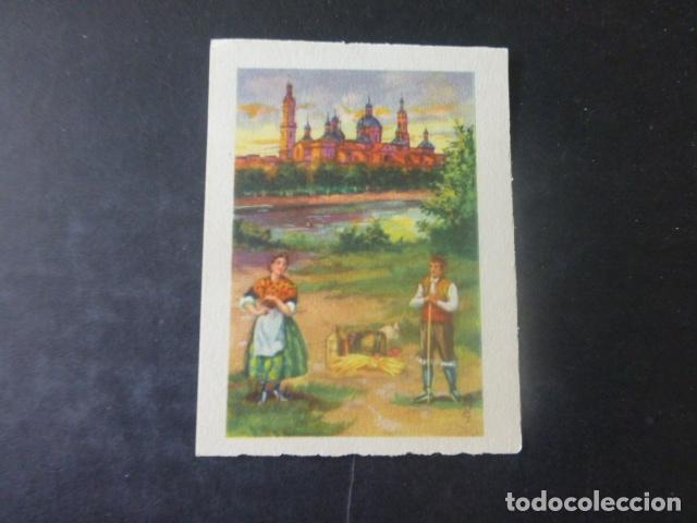 Sammeln alte Sammelbilder: ZARAGOZA VISTA Y TIPOS CROMO A&Ntilde;OS 30