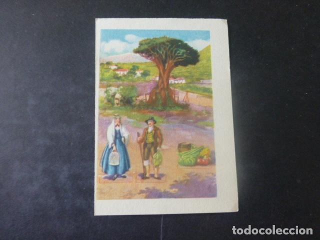 Collectable Antique Stickers: ISLAS CANARIAS VISTA Y TIPOS CROMO A&Ntilde;OS 30