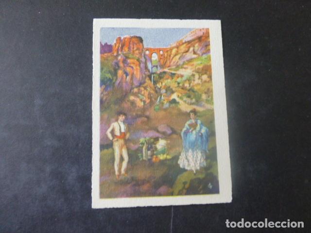 Collectable Antique Stickers: RONDA MALAGA VISTA Y TIPOS CROMO A&Ntilde;OS 30