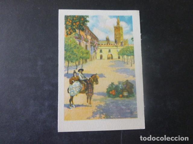 Coleccionismo cromos antiguos: SEVILLA VISTA Y TIPOS CROMO A&Ntilde;OS 30
