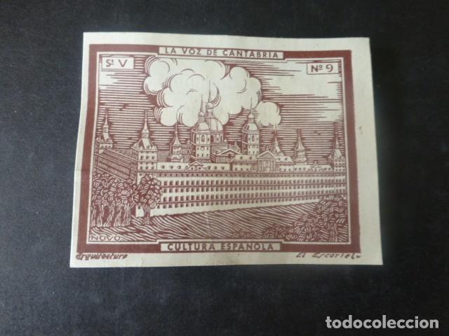 Coleccionismo cromos antiguos: SAN LORENZO DEL ESCORIAL MADRID MONASTERIO CROMO A&Ntilde;OS 20 COL. LA VOZ DE CANTABRIA