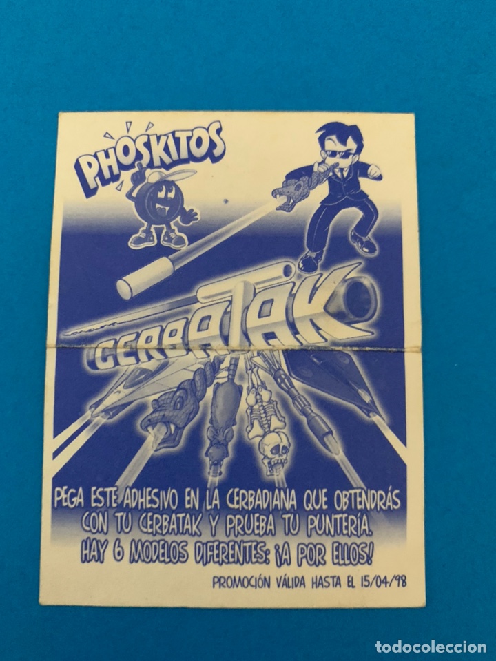 Coleccionismo cromos antiguos: Cromo Phoskitos Cerbatak - Foto 2