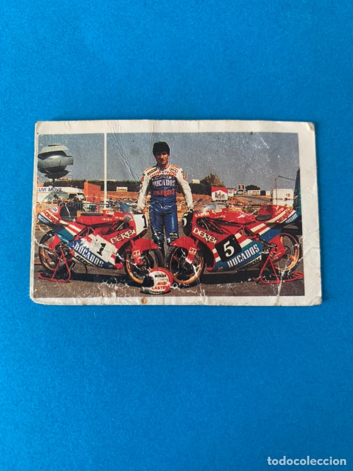 Coleccionismo cromos antiguos: Cromo Phoskitos Aspar y Derbi - Foto 1