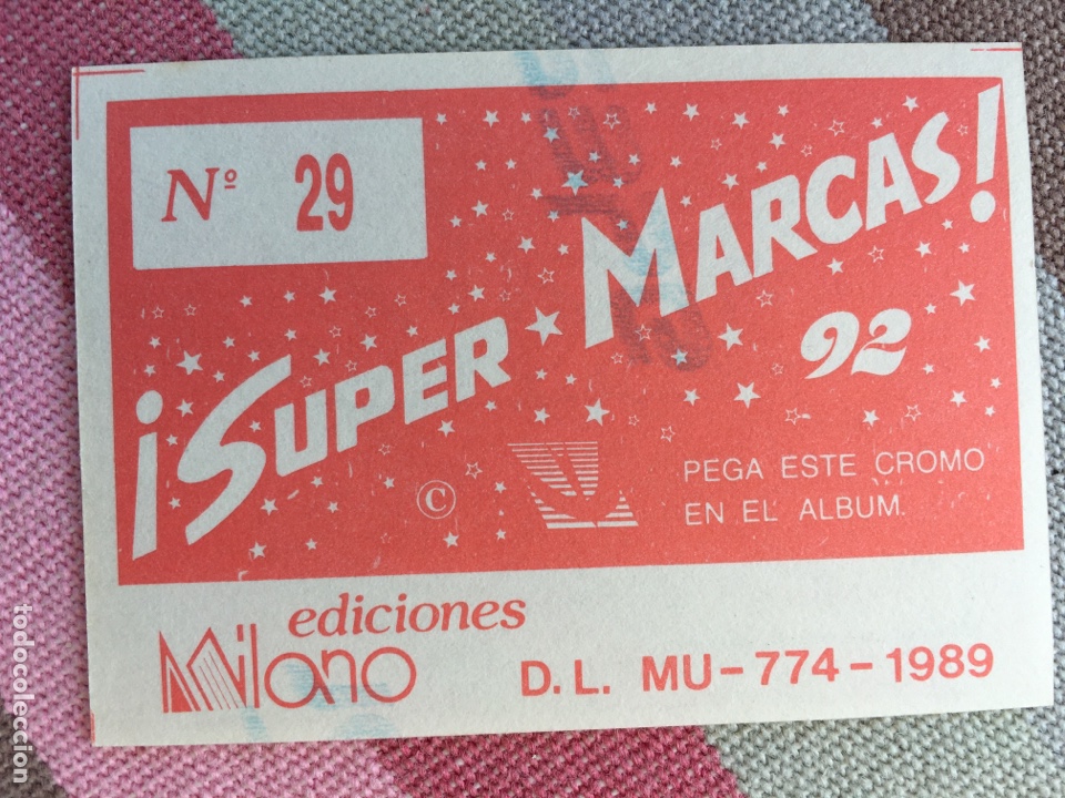 Coleccionismo cromos antiguos: SUPER MARCAS 92 - EDICIONES MILANO - N&Uacute;MERO 29 - Foto 2