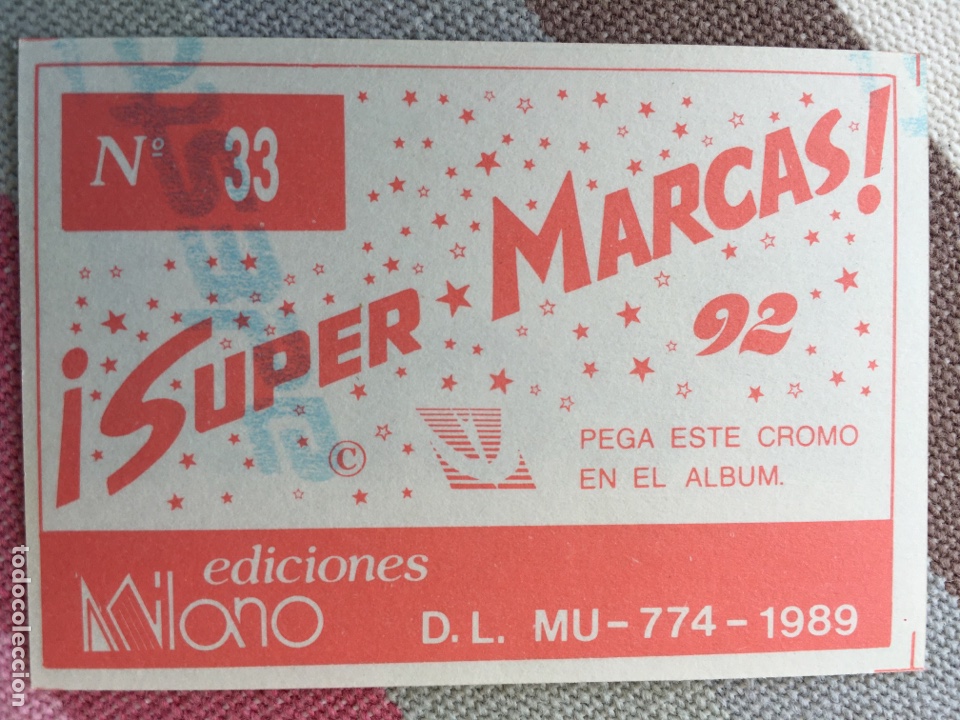 Coleccionismo cromos antiguos: SUPER MARCAS 92 - EDICIONES MILANO - N&Uacute;MERO 33 - Foto 2