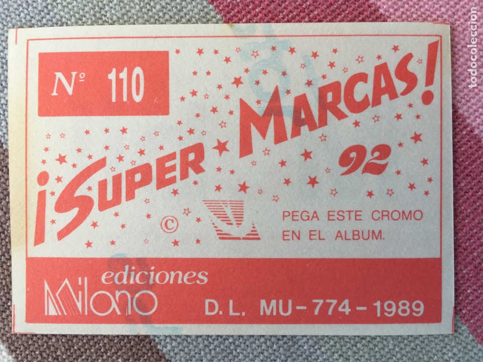 Coleccionismo cromos antiguos: SUPER MARCAS 92 - EDICIONES MILANO - N&Uacute;MERO 110 - Foto 2